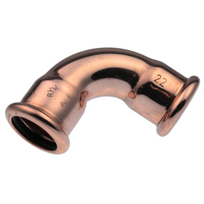 Vis Express Pegler Vsh Xpress Copper Press Fit Elbow 22mm S12 38290 from B&Q