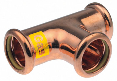 Vis Express Vsh Xpress Copper Gas Equal Tee 35mm Sg24 39853 from B&Q