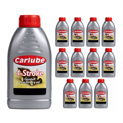Carlube Xlm501 4 Stroke Lawn Mower Garden Machinery Oil Treatment 500Ml X 12