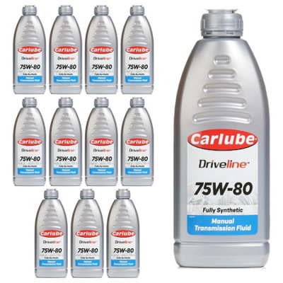 Carlube Driveline 75W-80 Fully Synthetic Manual Transmission Fluid 1L X12 from B&Q