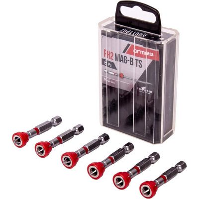 Armeg Sdbttph2 Tic-Tac Ph2 Magnetic Screwdriver Bits6 Pack from B&Q