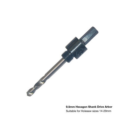 Armeg Chd16-29Hex 9.5mm Hexagon Shank Drive Arbor from B&Q