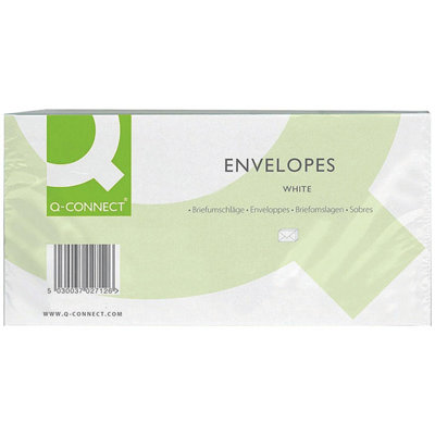 Q-Connect DL Envelopes Wallet Window Peel and Seal 100gsm White Pack - Image 3