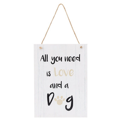 Playful Pets Dog Hanging Wall Sign from B&Q