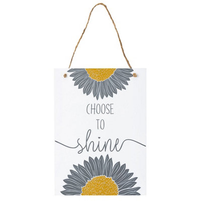 Artisan Flower Hanging Wall Sign from B&Q