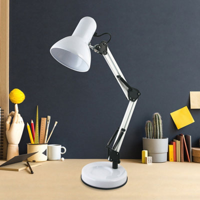 Homelife 35W 'swing Poise' Hobby Desk LampDiamond White from B&Q
