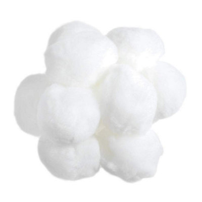 B&Q -  Pom-Poms 2In Pk25Pom Poms 5Cm: White: Pack Of 25Trimits