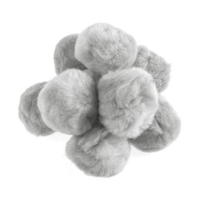 B&Q -  Pom-Poms 2In Pk25Pom Poms 5Cm: Grey: Pack Of 25Trimits