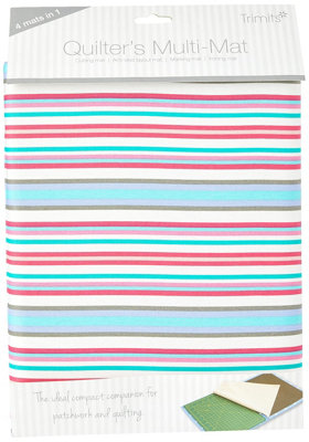 B&Q -  Quilters M/mat PastelQuilter's Multi-Mat: 30 X 24Cm: FloralTrimits