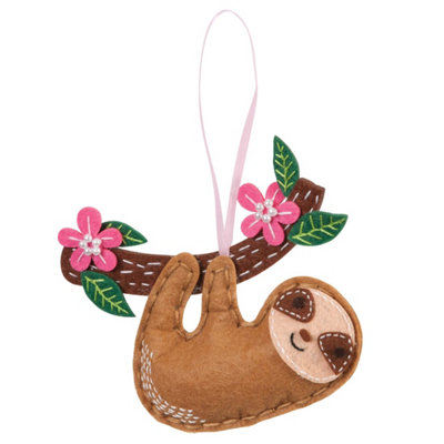 B&Q -  Felt Kit SlothFelt Decoration Kit: SlothTrimits