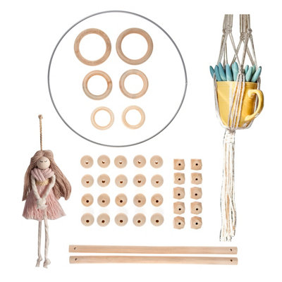 B&Q -  Macrame Starter PackMacram Accessories Starter Pack: 39 PiecesTrimits