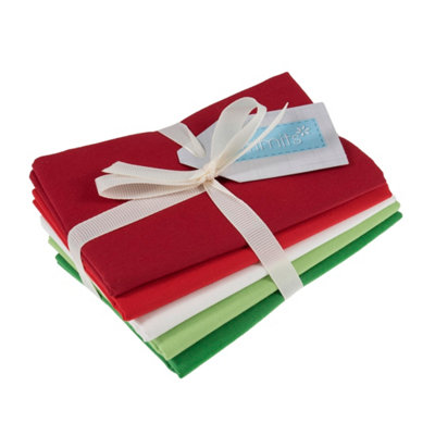 Groves Of Thames Fq Pk Festive - Fabric: Fat Quarters: Festive: Bundle Of - Trimits Size 5