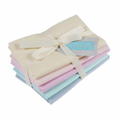 Groves Of Thames Fq Pk Pastel - Fabric: Fat Quarters: Pastel: Bundle Of - Trimits Size 5