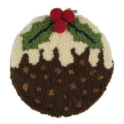 B&Q -  Punch Needle Kit: Yarn And Hoop: Christmas: Christmas Pudding