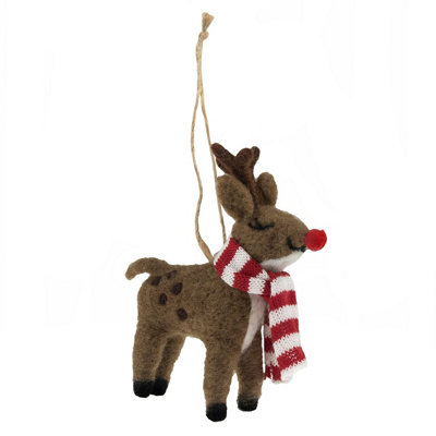 Groves Of Thames Needle Felting Kit: Christmas: Reindeer With Scarf