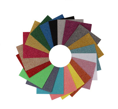 Groves Of Thames G/felt Pk 150X150mmFelt: Acrylic: 15 X 15Cm: Glitter: Assorted Colours: 20 PiecesTrimits from B&Q