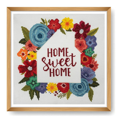 Groves Of Thames Counted Cross Stitch Kit: Large: Home Sweet Home from B&Q