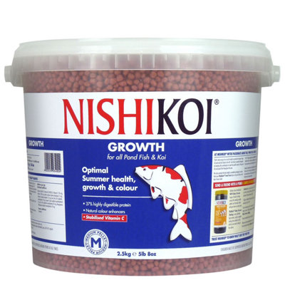 Nishikoi Growth Medium Pellet 2.5Kg 2500G from B&Q