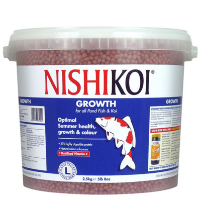 B&Q -  Growth Pond Fish Food 2.5Kg 6mm Large Pellet