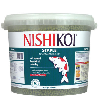 Nishikoi Staple Small Pellet 2.5Kg 2500G from B&Q