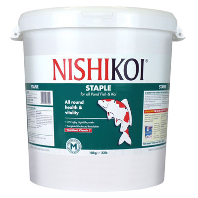 10Kg Nishikoi Staple Pellets (Medium) from B&Q