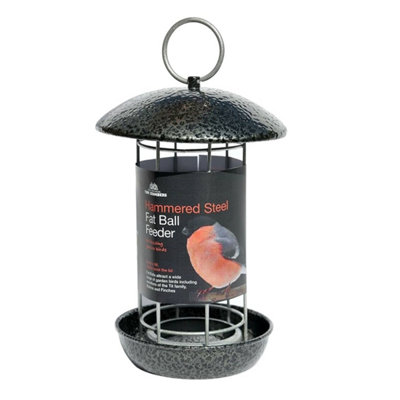Tom Chambers Hammered Steel Fat Ball Feeder from B&Q