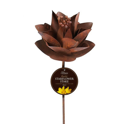 Tom Chambers Tall Rustic Stake Decoration Starflower from B&Q
