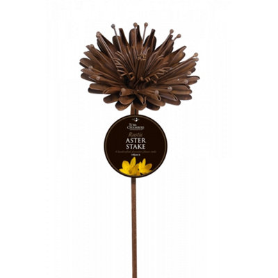 Tom Chambers Tall Rustic Stake Decoration Aster from B&Q