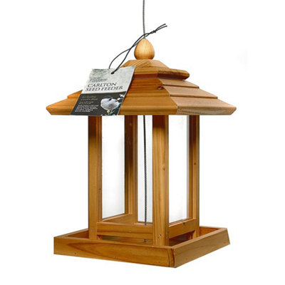 Tom Chambers Carlton Seed Bird Feeder Wooden Station from B&Q