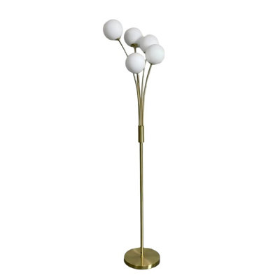 Pagazzi Lighting Pagazzi Jackson 5-Light Gold Floor Lamp from B&Q