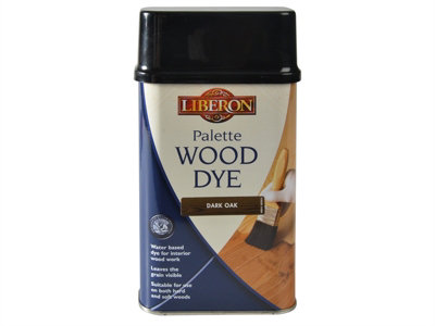 B&Q -  014377 Palette Wood Dye Dark Oak 500Ml Libwdpdo500