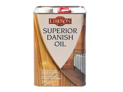 Liberon Superior Danish Oil 5 LitersPremium Wood Finish And Protection from B&Q