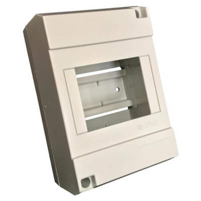 HellermannTyton Hellermann Tyton Htct4 3 Or 4 Module Enclosure With Din Rail Ip40 All Insulated from B&Q