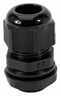 B&Q - HellermanntytonNylon Dome Headed Cable Gland Black 1014mm M20 10 Pack