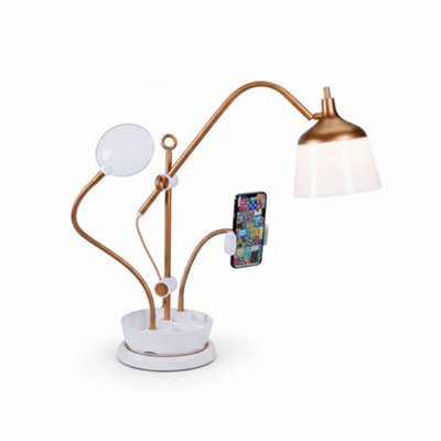 Daylight Anita Table Lamp Led Crafting Lamp With Magnifier & 3 Colour Temperatures from B&Q