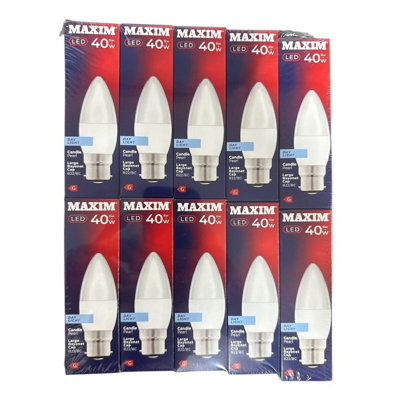 Maestro craft Maxim Led Day Light Bulb Candle 1Pc from B&Q