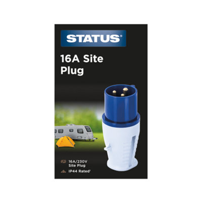 Maestro craft 16 Amp Mains Round 3 Pin Site Plug 230V from B&Q