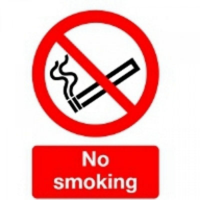 Soundlab Signslab Ml02051R Safety Sign "no Smoking"A5Pvc from B&Q