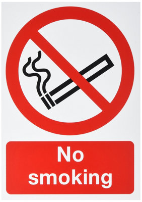 Soundlab Signslab Ml02079R Safety Sign "no Smoking"A4Pvc from B&Q