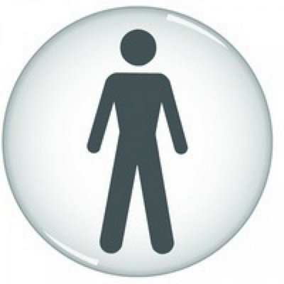Soundlab Signslab Rds2 Domed Sign "men"60 mm from B&Q