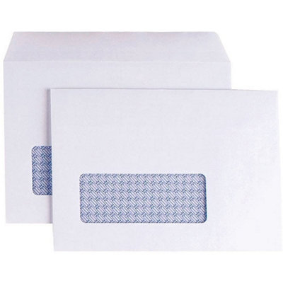 Q-Connect Kf3410 Envelope C6 Low Window 90Gsm Self-Seal (Pack Of 1000)White from B&Q