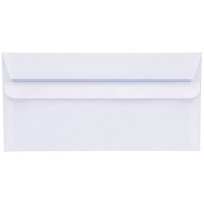 Q-Connect Dl Envelopes Plain Wallet Self Seal 80Gsm White (Pack Of 1000) from B&Q
