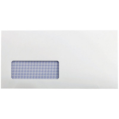Q-Connect Dl Envelopes Window Recycled Self Seal 100Gsm White (Pack Of 500) Kf3505 from B&Q