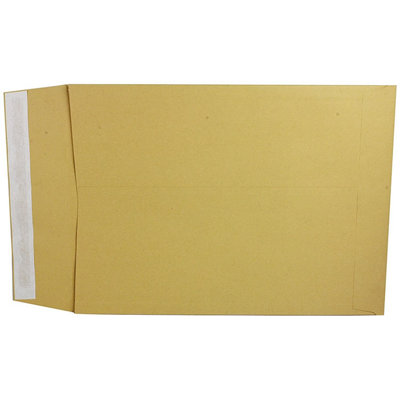 Q-Connect Envelope Gusset 406X305X25mm Peel And Seal 120Gsm Manilla (Pack Of 100) from B&Q