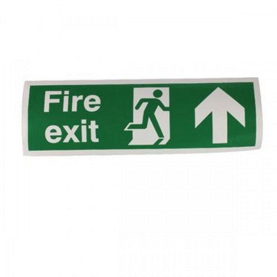 Soundlab Signslab Eb09A/s Safety Sign "fire ExitUp"Self-Adhesive150 mm X 450 mm from B&Q