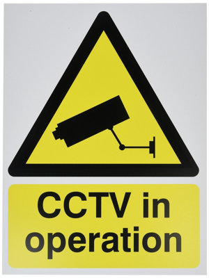 Soundlab Signslab Ctv3B/r Warning Sign "cctv In Operation"Pvc400 mm X 300 mm from B&Q