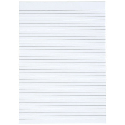 White Box Whitebox A4 Ruled Feint Memo Pad (80 Leaves) from B&Q