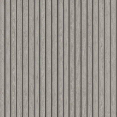 Holden Décor Holden Decor Wood Effect Slats Grey Spongeable Flat Surface Wallpaper 13133 from B&Q