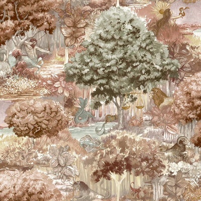 Holden Décor Holden Decor Astrology Burnt Wallpaper Orange