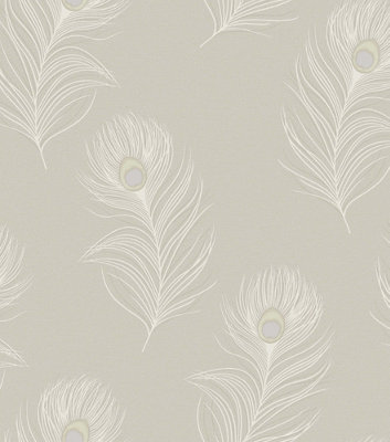 Opus Pavona Taupe Heavyweight Vinyl Holden Decor from B&Q
